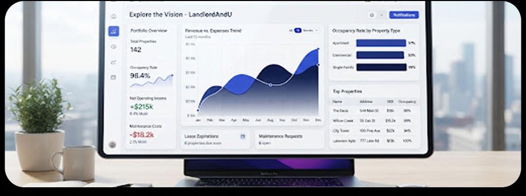 AI property management dashboard preview